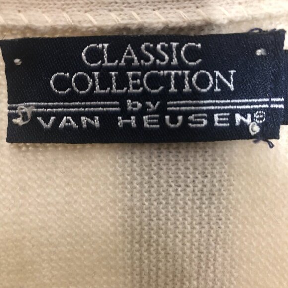 Vintage 80s 90s Cream Cardigan Made in USA Size Medium - Picture 6 of 9